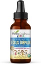 Suplementos de atención y atención 1oz - Suplementos de enfoque con Ashwagandha para niños y Moringa Natural Extracto para una Mente Serena y Genius - Vitaminas de enfoque no GMO para niños - Hecho en EE.UU.