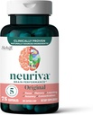 NEURIVA Original Brain Supplement for Memory, Focus & Concentration + Learning &curacy with Clinically Tested Nootropics Phosphatidylserine and Neurofactor, Caffeine Free, 75ct Capsules