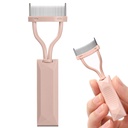 Eyelash Comb Separador, Arc Designed Lash Definer Comb maquillaje Mascara Comb Applicator Con cubierta, Eye Cosmetic Brush Tool (noked Pink)