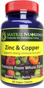 ZINC &amp; Copper - LAB Tested for Highest Purity! Absorción rápida, 100% Ingredientes naturales orgánicos - Soporte inmunitario masivo - Corazón de reparación &amp; Cuerpo! - Tablas vegas (60ct)
