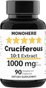 MONOHERB Extracto crucifero 1000 mg - 90 cápsulas vegetarianas