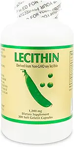 lecitina 300 cápsulas de galaxia suave, 1200 Mg