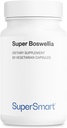 Supersmart Super Boswellia Extracto 100mg por día (Patented & High Strength) - ApresFlex Boswellia Serrata Suplemento - 20% AKBA ← Non-GMO & Gluten Gratis - 60 cápsulas vegetarianas
