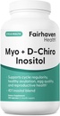 Fairhaven Health Myo-Inositol and D-Chiro Inositol Supplement for Women TEN 40:1 Ratio ← Femenina Fertilidad Suplemento para Mujeres y Equilibrio de Hormonas*