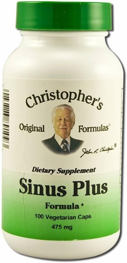 Christopher's Original Formulas Sinus Plus, Sinus Support Capsules, Whole Herb Synergistic Blend, 100 Conde
