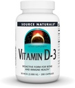 Fuente Naturals Vitamina D-3, Forma bioactiva para la salud ósea*, 2000 UI - 200 cápsulas