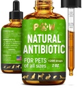 Antibióticos para perros para la infección, tos, UTIs, alergias, picazón tóxico antibióticos naturales para gatos para apoyar la piel, la carne, la digestión tóxica para todas las edades de las razas