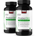 Factor de fuerza ProbioSlim Probiotic Supplement for Women and Men with Probiotics and Green Tea Extract, Reduce Gas, Bloating, Constipation, Support Digestive and Gut Health, 120 Capsules (2-Pack)