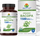 Brieofood Organic Bacopa 1500mg, 45 Servings, Vegetarian, Gluten Free, 90 Tablets Vegetarianos...