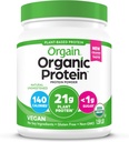 Orgain Orgain Pólvora de proteínas orgánicas, natural sin azúcar - 21g de proteína vegetal, fibra prebiótica 4g, carbohidratos bajos netos, sin ingredientes de lactosa, sin azúcar agregado, no GMO, para sacudidas " , 1,59 lb