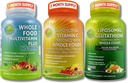Immune & Daily Wellness Support Bundle for Women &amp; Men – Liposomal Vitamina C 1500mg + Vegan Whole Food Multivitamin No Iron + Liposomal Glutathione 500mg – Vegan, Non-GMO, Clean Daily Wellness Support