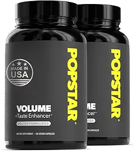 POPSTAR Labs Semen Volume Booster - Men's Semen Health & Fertility Supplement - Doctor Formulado para aumentar el volumen de carga - Made in USA - Non-GMO, Organic, Vegan - 240 cápsulas - (2 Month Supply)