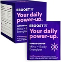 EBOOST Super Energy Powder Drink Mix, Non-GMO Electrolyte Suplemento cargado con vitaminas (Acai Pomegranate), 0,2 onzas (Pack of 20)