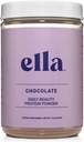 Ella Chocolate Collagen Protein Powder for Women - Daily Beauty Protein Powder with Grass-Fed Collagen Peptides - Non-GMO, Sin gluten, Sin Sweeteners artificiales - 20 Servings