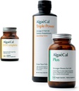 ALGAECAL Bundle - Vitamina D3 Completo (1000 UI) + Vitaminas K2, E ' A " Calcio de base vegetal para huesos más fuertes " Aceite de pescado Omega 3 1200 mg EPA DHA