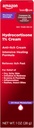 Cuidado básico Crema máxima de fuerza anti-Itch, Hidrocortisona 1 Por ciento de la fórmula de curación intensiva, Itch Relief For Bug Bites, Eczema, Psoriasis, Poison Ivy, Oak y Sumac, 1 onza (Pack of 1)