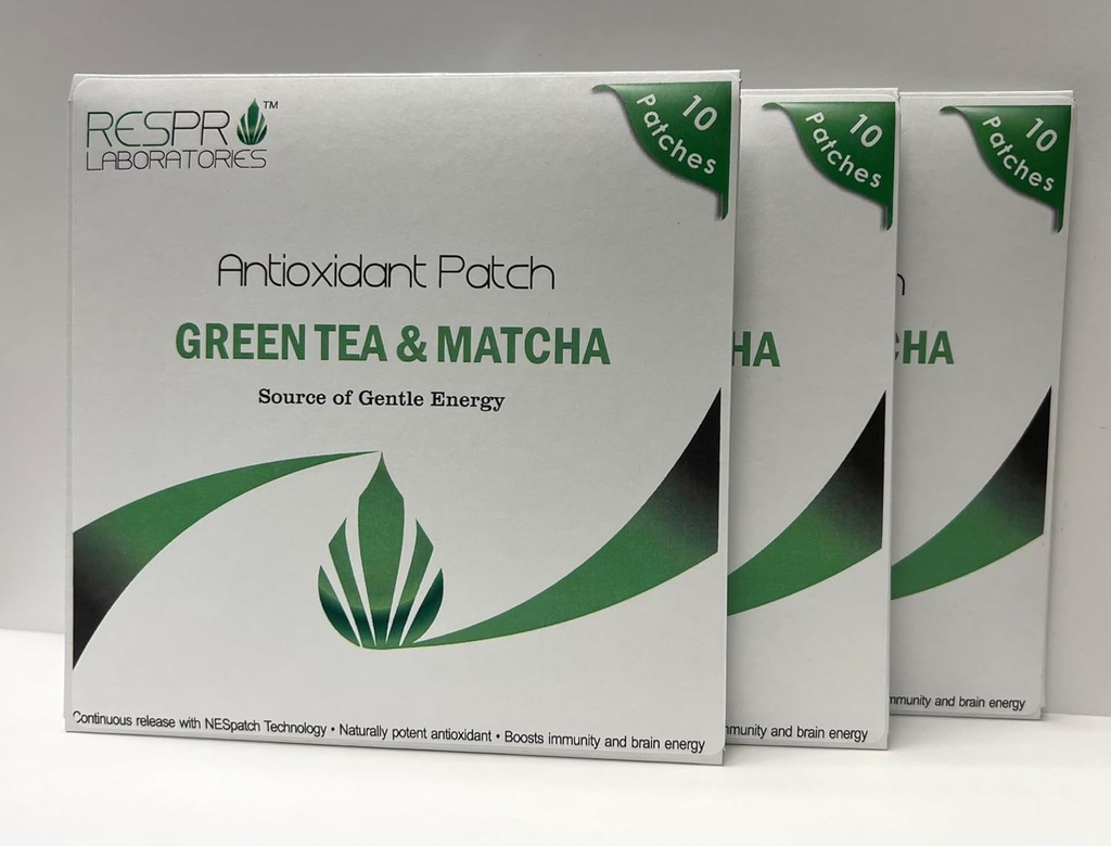 Laboratorios de Respro Patch Antioxidante Natural con Té Verde (EGCG) & Matcha, Lanzamiento continuo - 10 Patches