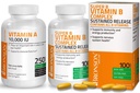Bronson Super B Complejo de vitamina B Sujeto de liberación lenta + Vitamina A 10,000 IU Premium Non-GMO Formula