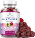 Cardo Mariano, Reparación de la leche limpiadora de agua salada (Natural Blueberry-Raz Flavor) Cardo Mariano, Extracto de esteto de la leche limpiadora " Antioxidante Support, Vegan, reemplaza píldoras " cápsulas