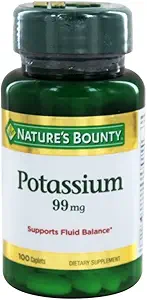 Bounty Potassium Gluconate 99mg, 100 Caplets (Pack of 2)