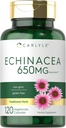 Carlyle Echinacea Silencioso 650mg Silencio 120 Capsules Silencio Vegetariano, No GMO &amp; Gluten Suplemento gratuito