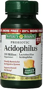 Mesas de Acidophilus Probióticas Bounty, 120 ea (Pack of 5)