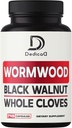 Sweet Wormwood Capsules 1500mg with Black Walnut & Cloves - 240 Vegan Capsules - Artemisia Annua Supplement for Immunity