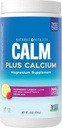 Natural Vitality Calm, Magnesium &amp; Calcium Supplement, Drink Mix Powder Supports a Healthy Response to Stress, Gluten Free, Vegan, " Non-GMO, Raspberry Lemon, 16 oz