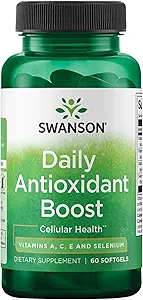 Vitaminas Swanson A C E &amp; Selenium - Promueve la Salud Celular &amp; Apoyo Inmunitario - Apoyos Nourishment Defensivo Natural - (60 Softgels)