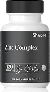 Shaklee - Complejo de zinc - Boosts Enzyme Activity, Protein Synthesis - 120 Tablets
