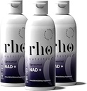 Rho Nutrition Liposomal NAD+ – Suplemento líquido diseñado para ayudar a la absorción – Forma activa de NAD+ Ayuda a apoyar la salud celular normal, envejecimiento saludable, metabolismo energético " Vitality – 3 Pack