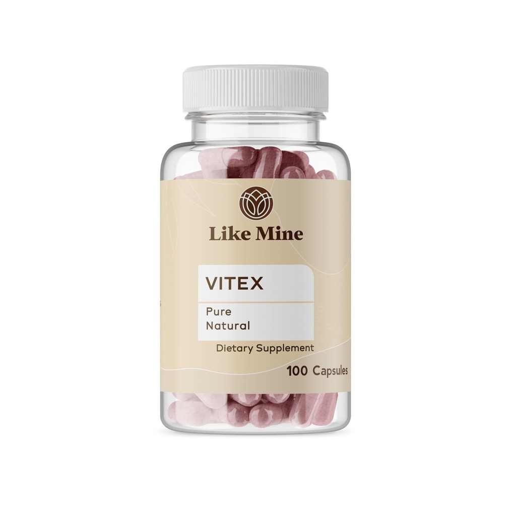 Como Mine Vitex (100 cápsulas), Puro " Natural, No Aditivos o Fillers, Suplemento Herbal