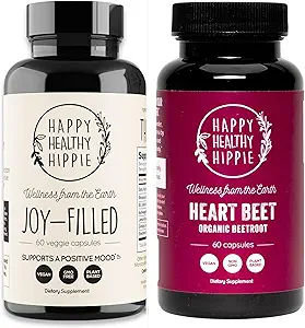 Happy Healthy Hippie Beetroot Superfood Capsules + Joy-Filled Mood Support Suplementos