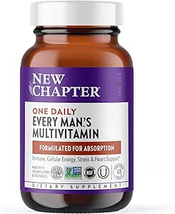 Nuevo Capítulo Multivitamínico para Hombres Immune, Estrés, Heart + Energy Support with Fermented Nutrients - Todos los días del hombre, hechos con verduras orgánicas " Herbs, Non-GMO, Gluten Free - 48 ct