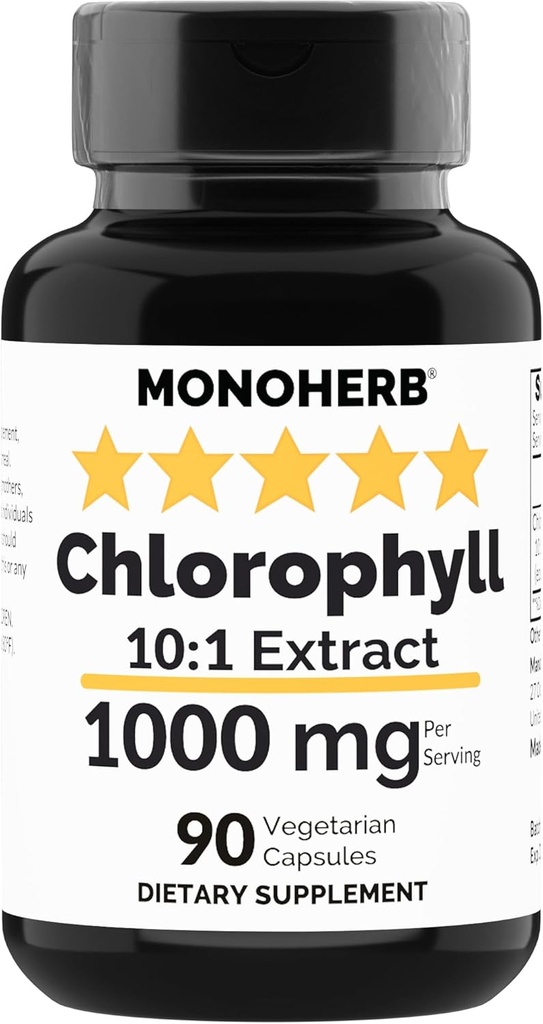 MONOHERB Chlorophyll Extract 1000 mg - 90 cápsulas vegetarianas