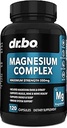 Magnesium Complex Supplement Capsules 500mg - Support Energy, Relaxation, Leg Cramps & Legs - Help Aid Muscle Support Supplements - High Absorption Premium Mag Citrate Oxide - 120 Capsules