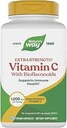 Vía de la Naturaleza Vitamina C con Bioflavonoides, promueve la producción de colágeno para la piel sana*, 1g Vitamina C como ácido ascóbico por cápsula, 250 cápsulas veganos (paquete mayo Vary)