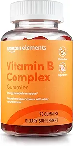 Elementos - B-Complex, apoya el metabolismo de la energía inmune y normal, 70 Gummies, 70-Day Supply, Vegan, Adulto, Non-GMO (antes Revly)