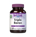 Bluebonnet Triple Boron 3 mg Trace Mineral Bone Support - Boron Supplement for Men &amp; Women with Citrate Aspartate &amp; Glycinate - Vegan, Non-GMO - 90 Vegetarian Capsules, 90 Day Supply