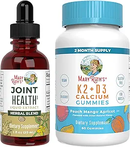 MaryRuth Organics Joint Health Liquid Drops & Vitamin K2+D3 Gummies (Peach Mango y Apricot) Silencio Proyecto Label Verified ← Vitaminas para Calcio, Juntas y Soporte de Huesos Silencio Vegan, No GMO, Gluten Free