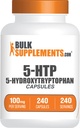 BulkSupplements.com 5-HTP Capsules - 5-Hydroxytryptophan, Amino Acid Supplement - Gluten Free, 1 cápsula por Serving, 240 Conde (Pack of 1)