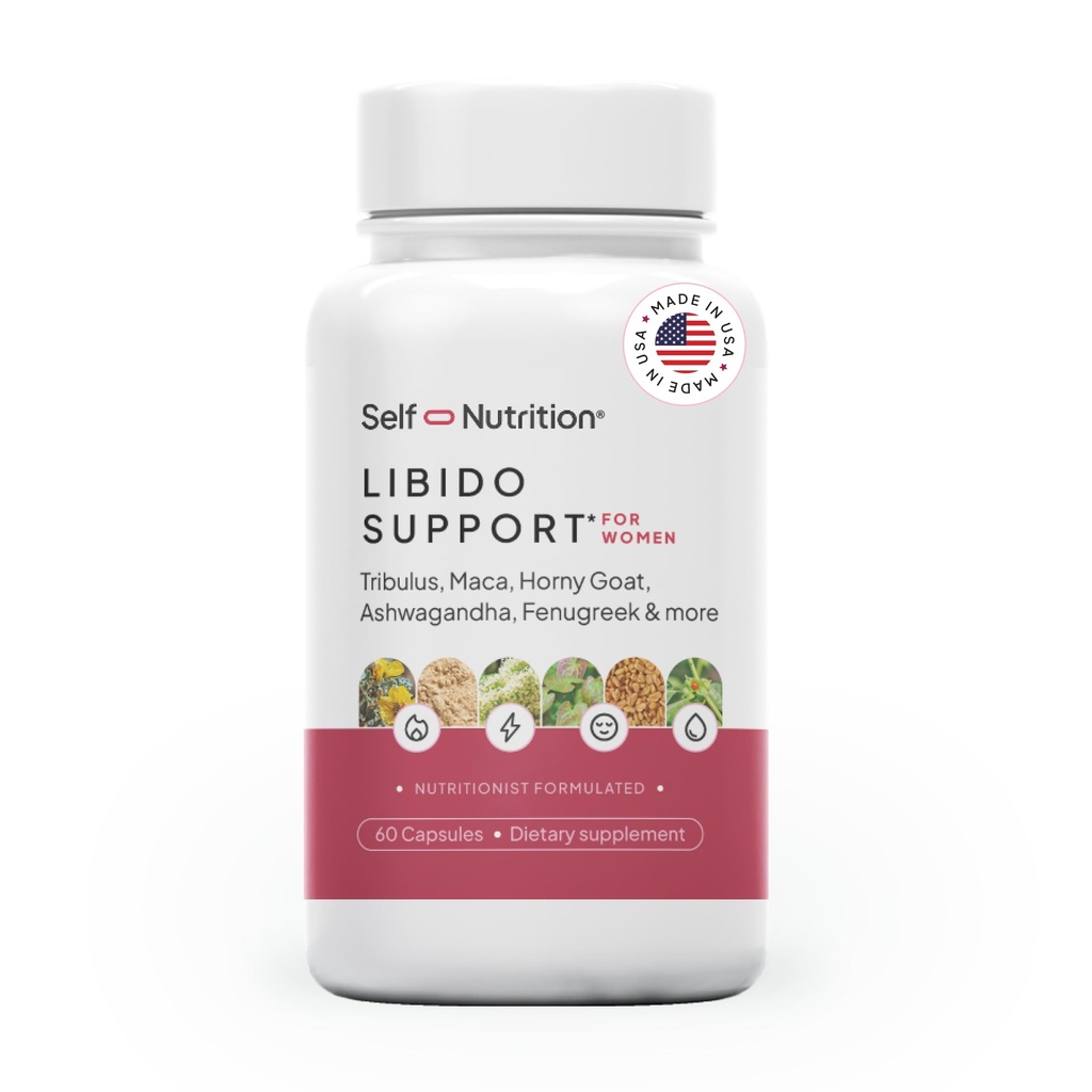 Libido Support for Women, Sensitivity & Desire, Libido Booster for Women with Horny Goat Weed, maca, tribulus, ashwagandha &amp; More - Vegan, USA, Keto, Third-Party Testing - 60 Capsules.