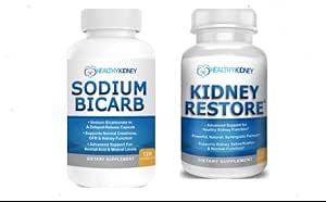 Kidney Restore " Sodium Bicarb 2-Pack Bundle for Kidney Cleansing " Supporting Normal Acid Levels