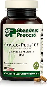 Proceso estándar Cardio-Plus GF - Apoya la circulación de la salud cardíaca - Soporte cardiovascular con vitaminas B6, C &amp; E - Incluye Niacina &amp; Selenium - Sin gluten, No-Dairy &amp; Non-Soy - 330 Cuadros