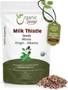Orgánica entera de esteto de leche Semillas (Silybum marianum) - Herbal Tea peru European Wild-Harvest, Orgánico " Kosher Certified, Vegan, Non GMO " Gluten Free, USDA Certified, Origin - Albania (16 Oz)