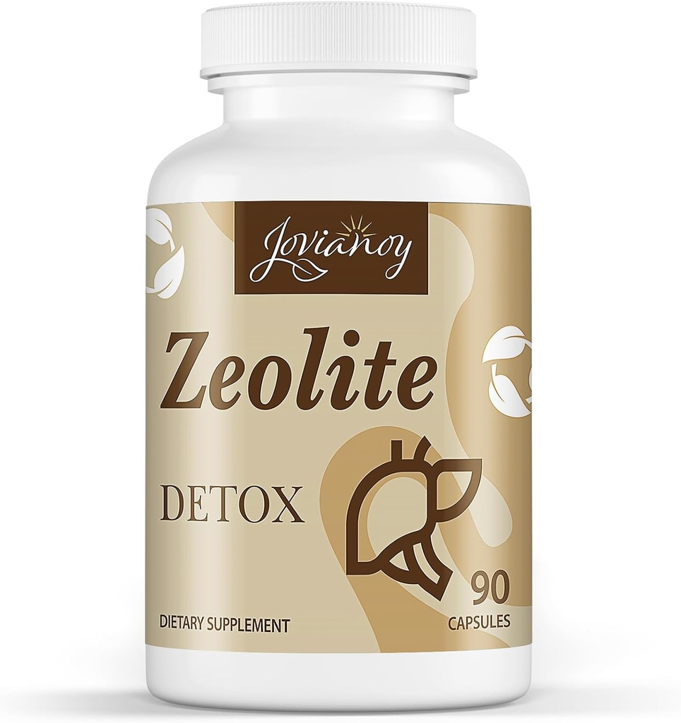 Zeolite Detox Capsules, Charcoal Activado Orgánico, Arcilla Bentonita, 1-2 μm Clinoptilolite, Absorción Máxima, Gut Liver Detox Limpiar Cuerpo Completo para Mujeres Hombres, 90 cápsulas