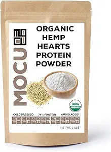 Get Chia Organic Hemp Heart Protein Powder-74% ← 22 Grams Protein Por Serving I Cold Procesado &amp; Almacén tóxico Fabricado en el corazón del cáñamo ← (6 LBS (2 X 3 LB Bags)