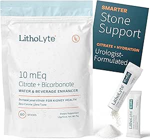 Kidney Health | Water & Beverage Enhancer 10 mEq, Developed by Urologists, 1-Pack (60 Sticks)