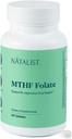 NATALIST MTHF Folate 1000 mcg (L-5-MTHF) apoya la fertilidad saludable " Embarazo para las mujeres - Suplemento diario para la salud reproductiva " Desarrollo fetal - Vegano, libre de gluten - 60 tabletas