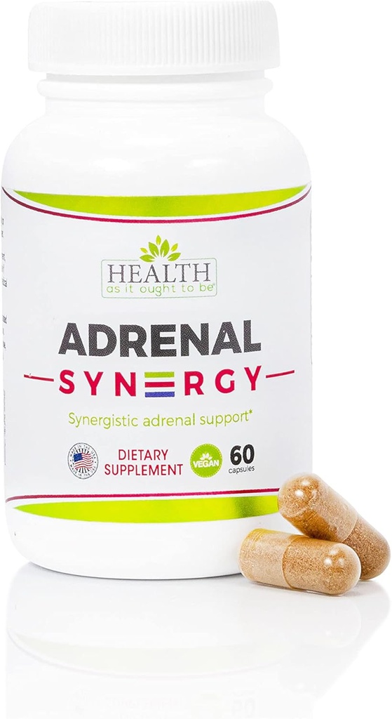 Salud Como Ought To be Adrenal Syn3rgy Suplemento  Physician Formulated Capsules with Ashwagandha, Holy Basil, and Rhodiola ← 60 Capsules